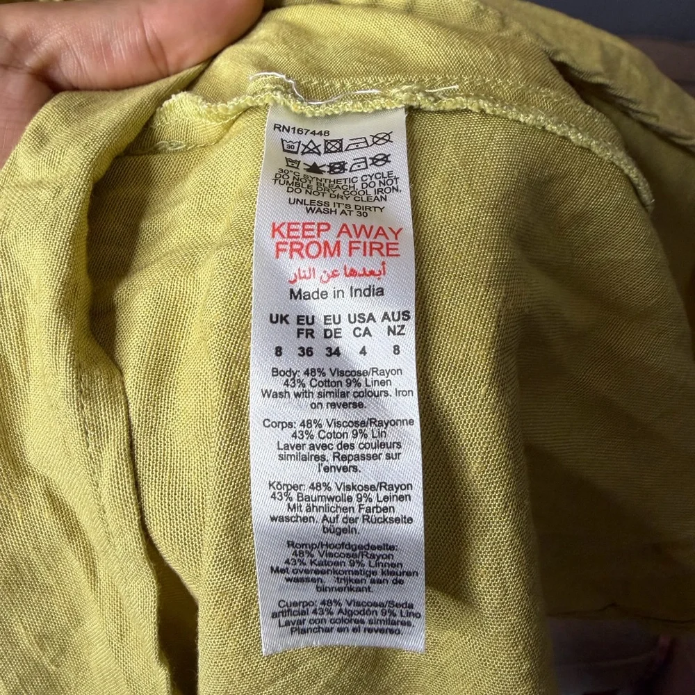 Nasty Gal Olive Puff Sleeve Cutout Maxi Dress US 4 - Picture 5 of 6